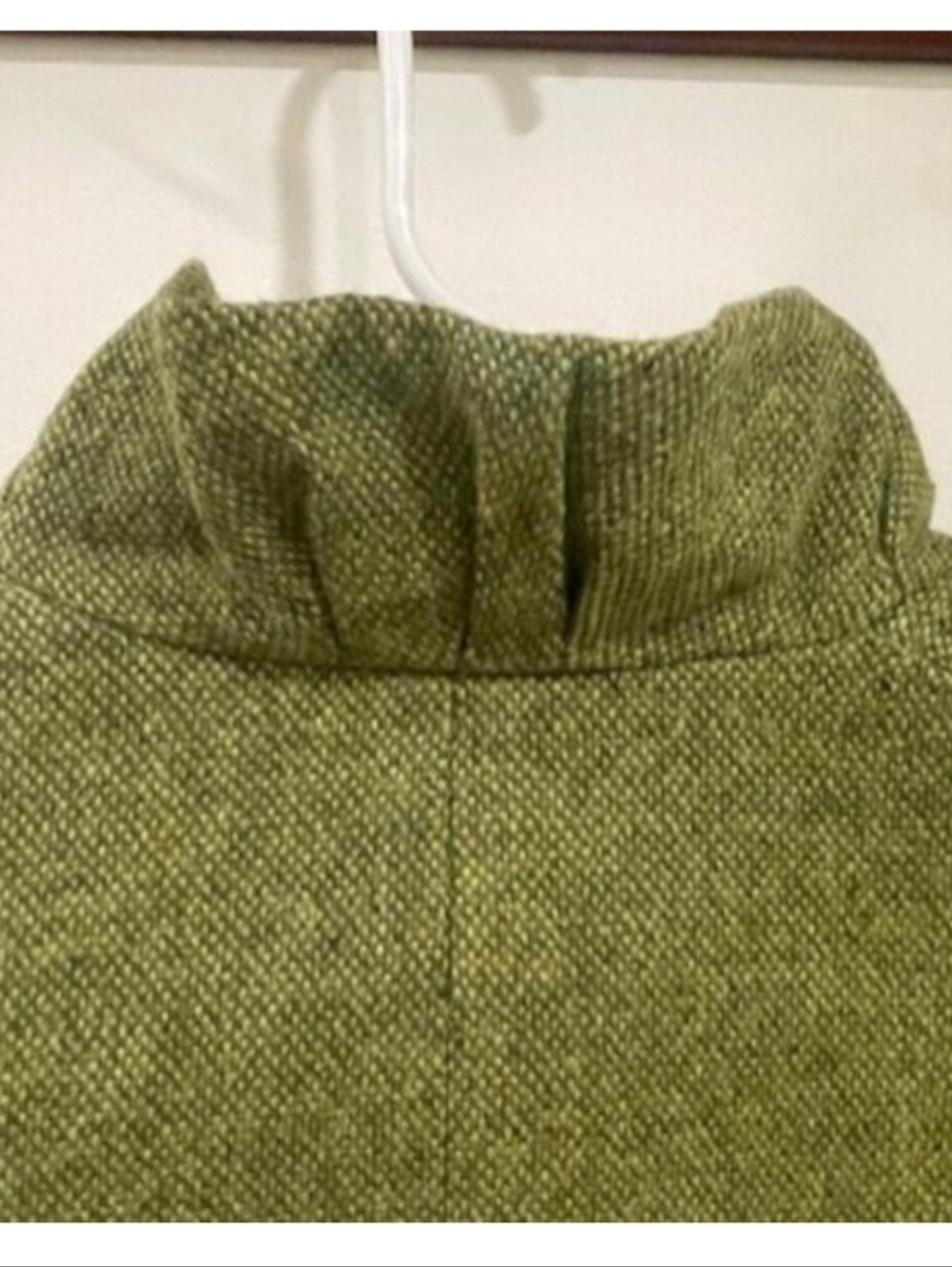 💚 J. Crew Tweed Wool Ruffle Collar Jacket - Picture 6 of 7